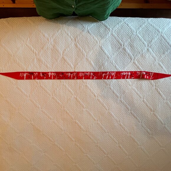 Ted Baker Tie/Ribbon Recycled Polyester Red and White - Picture 13 of 14